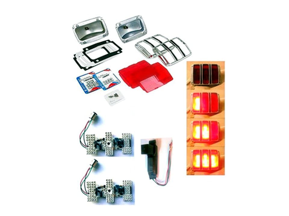 MP-0005-UB-KIT 64-66 Ultra Bright Sequential LED Tail Light Modules with Rebuild Kit