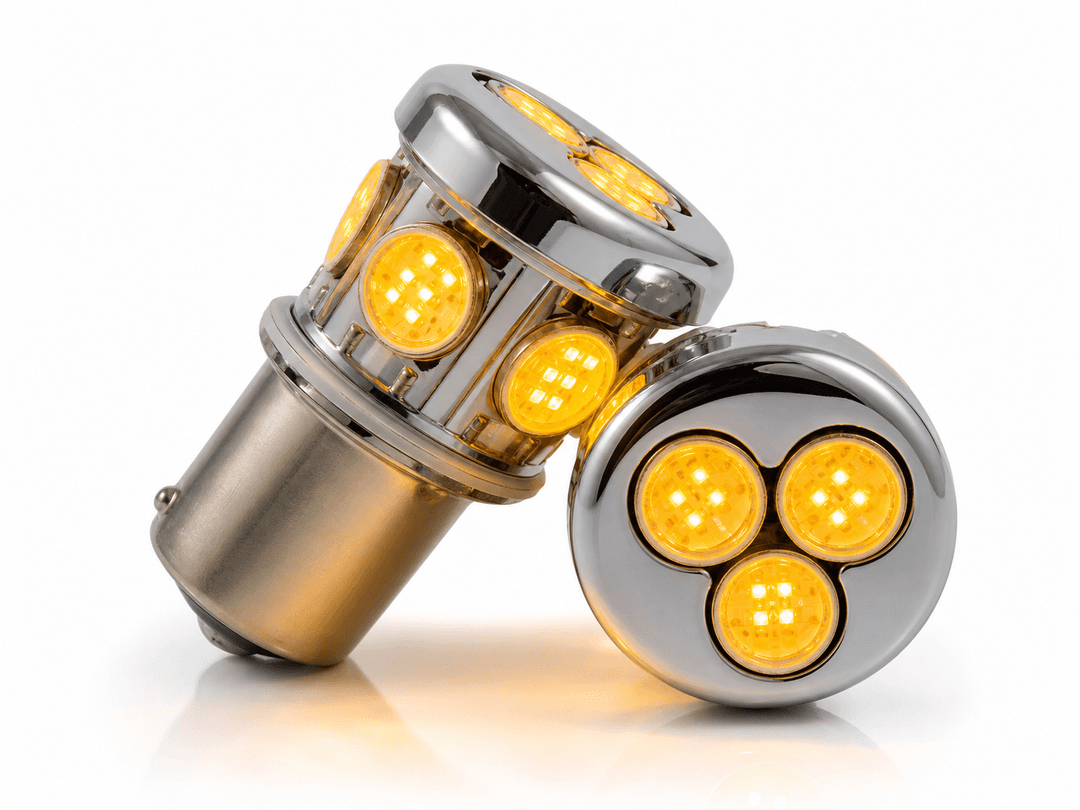 MP-1156-UB-AMB 1156 Socket Ultra Bright AMBER LED Lamp