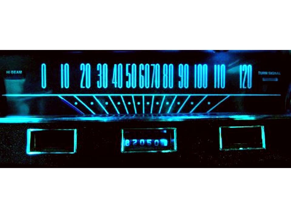 MP-6456-LED-GA-XP-AQUA 64.5-65 Mustang Aqua LED Lamps Gauge Kit