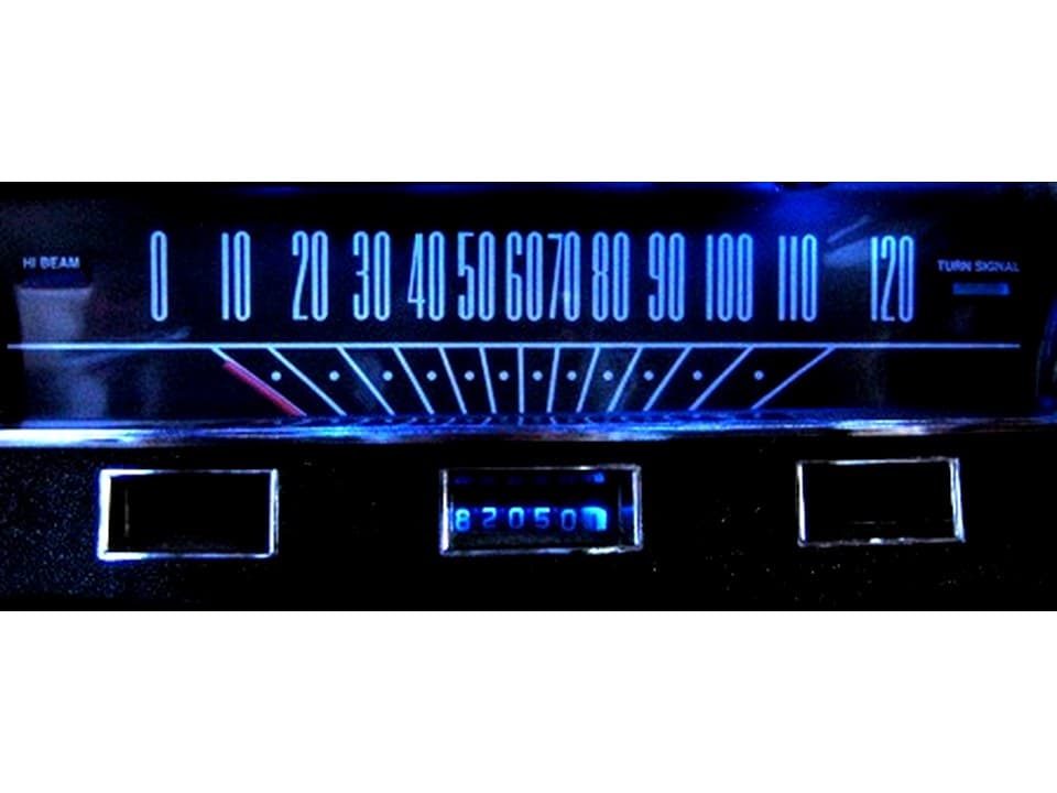 MP-6456-LED-GA-XP-BLU 64.5-65 Mustang Blue LED Lamps Gauge Kit