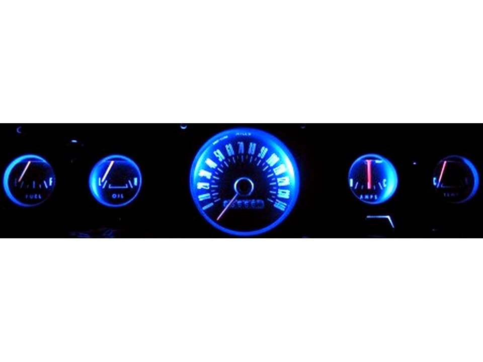 MP-66-LED-GA-BLU-UB 65-66 Mustang Ultra-Bright BLUE LED Gauge Bulb Kit