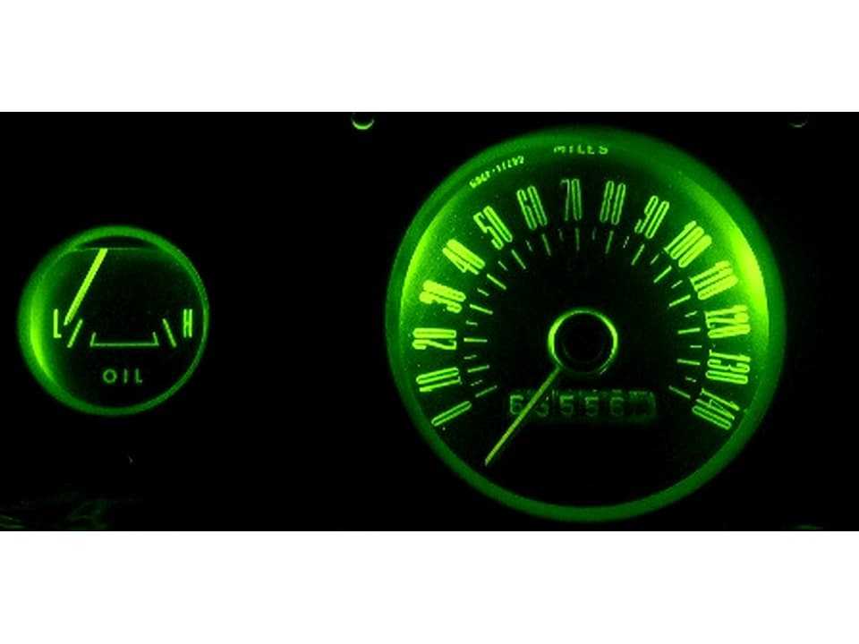 MP-66-LED-GA-GREEN 65-66 Mustang GREEN LED Gauge Bulb Kit