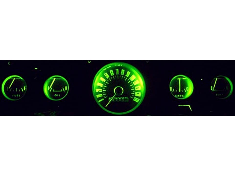 MP-66-LED-GA-GRN-UB 65-66 Mustang Ultra-Bright GREEN LED Gauge Bulb Kit