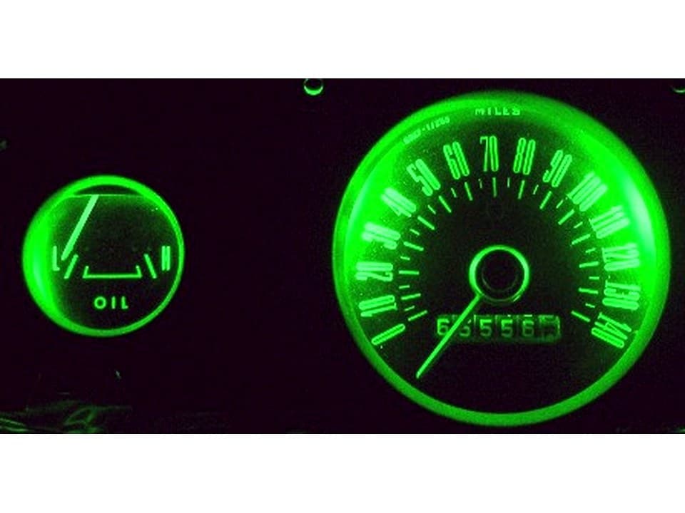 MP-6768-LED-GA-GRN-UB 67-68 Mustang Ultra-Bright GREEN LED Gauge Bulb Kit