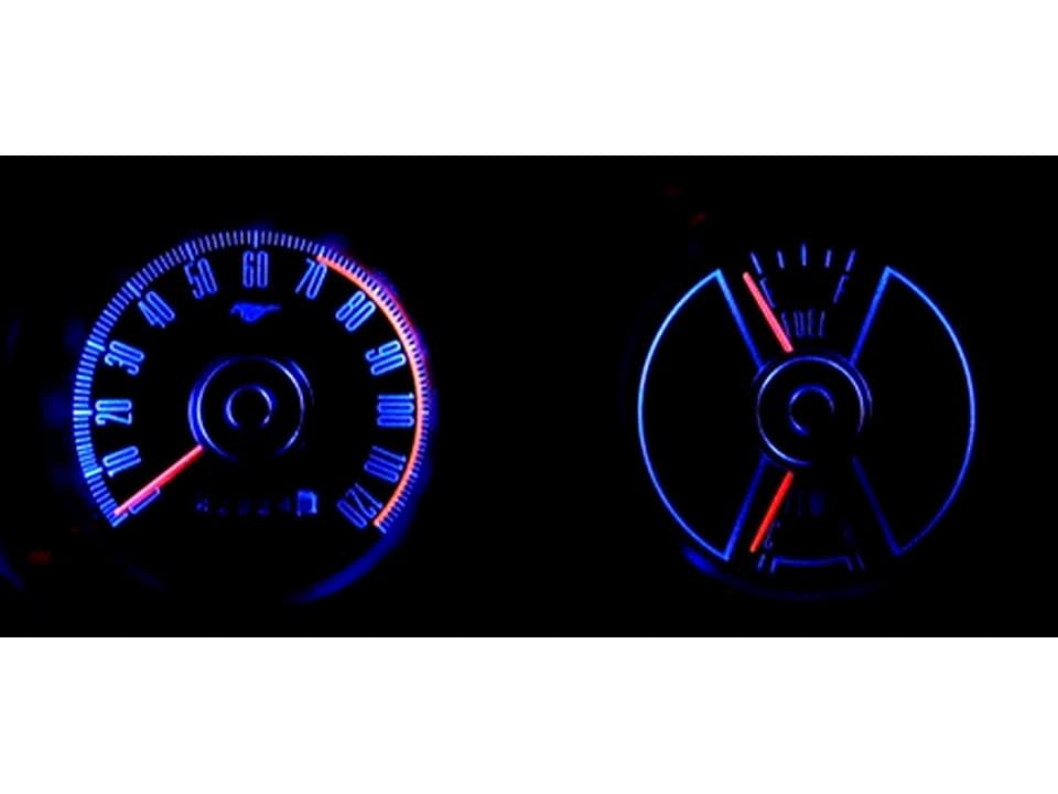 MP-6970-LED-GA-BLUE 69-70 kit Mustang Gauge LED Lamps