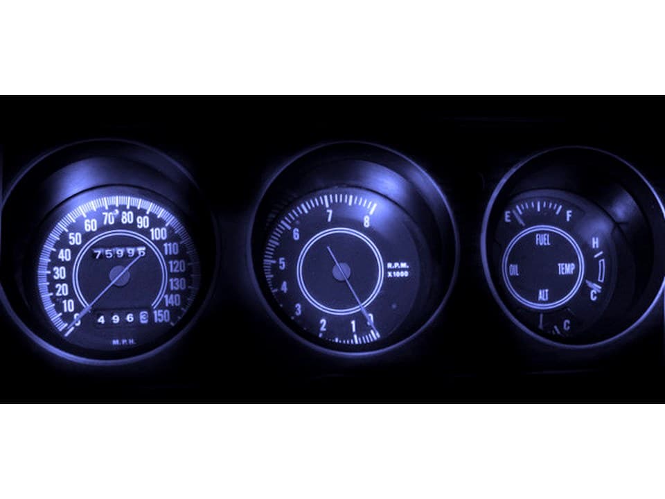 MP-71-CH-RAL-UB-BLU 1971 Rally Challenger Blue LED Gauge Light Kit
