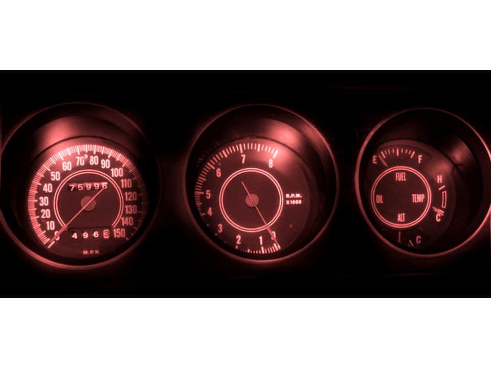 MP-71-CH-RAL-UB-RED 1971 Rally Challenger Red LED Gauge Light Kit