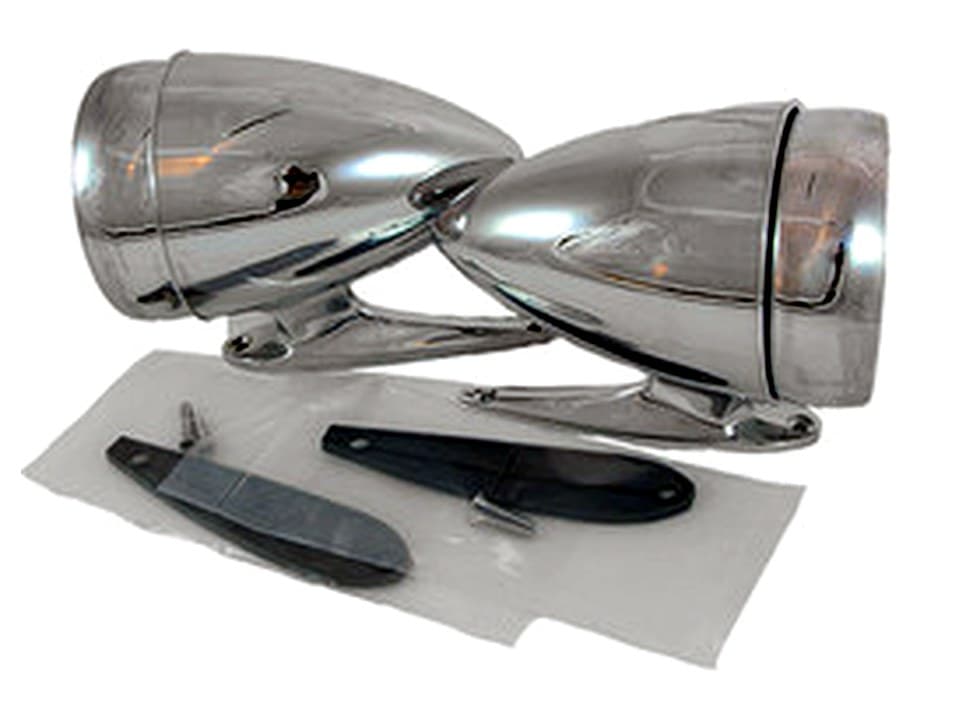 MP-8002-RD-L-CVX Bullet Mirror PAIR LED Kit