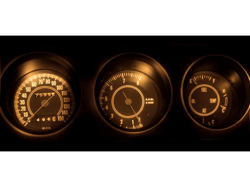 MP-Tbird-UB-AMB 1975 Thunderbird Ultra Bright Amber LED Gauge Light Kit